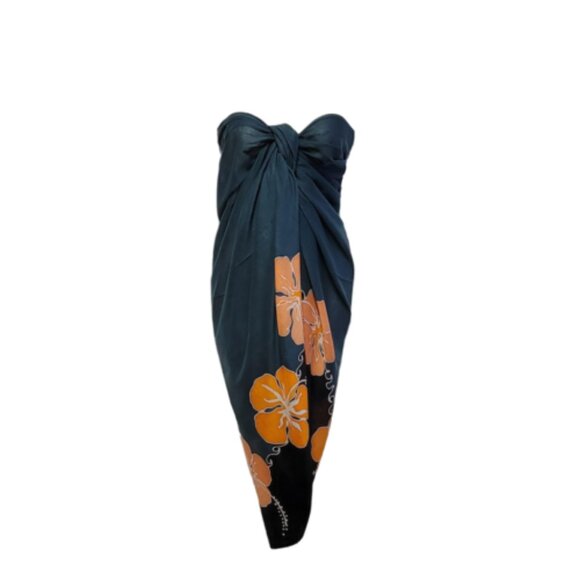 Womens Sarong Cotton Wrap Handpainted Batik Wrapskirt Beach Pareo Beachwear -NEW - Picture 3 of 6